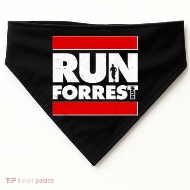 Funny Run Forrest Run Logo USA-Made Doggie Bandana