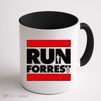 Funny Run Forrest Run Logo Coffee Mug thumb 1