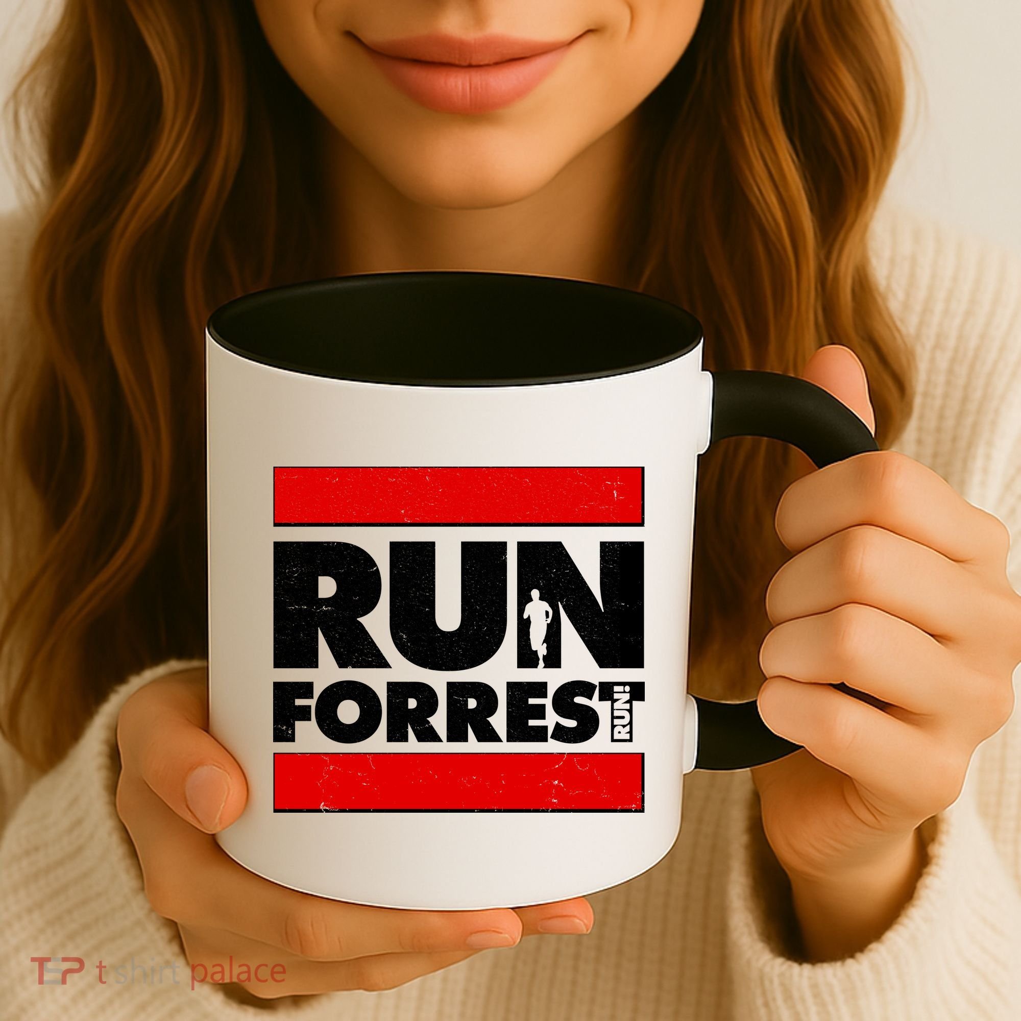 Funny Run Forrest Run Logo Coffee Mug