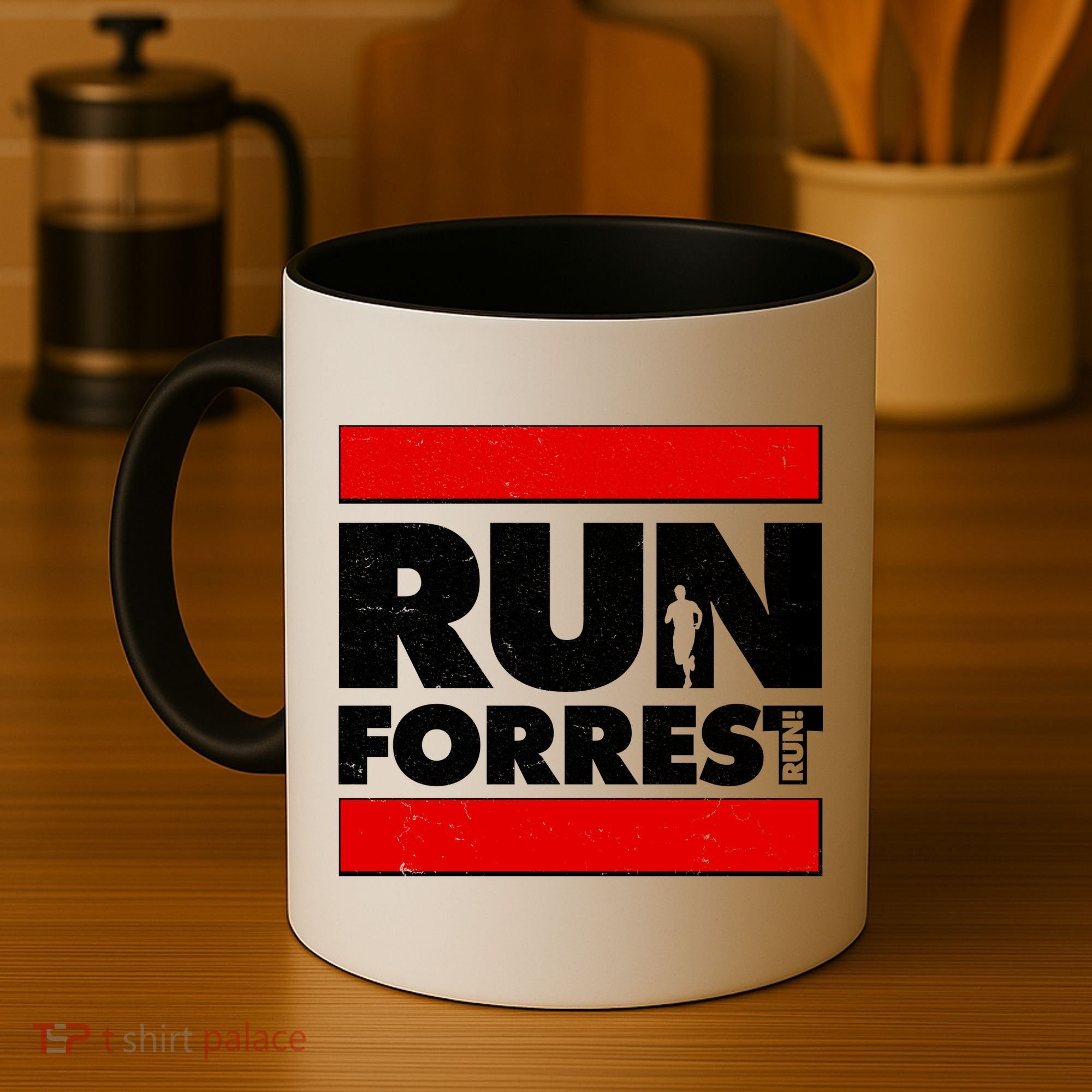 Funny Run Forrest Run Logo Coffee Mug