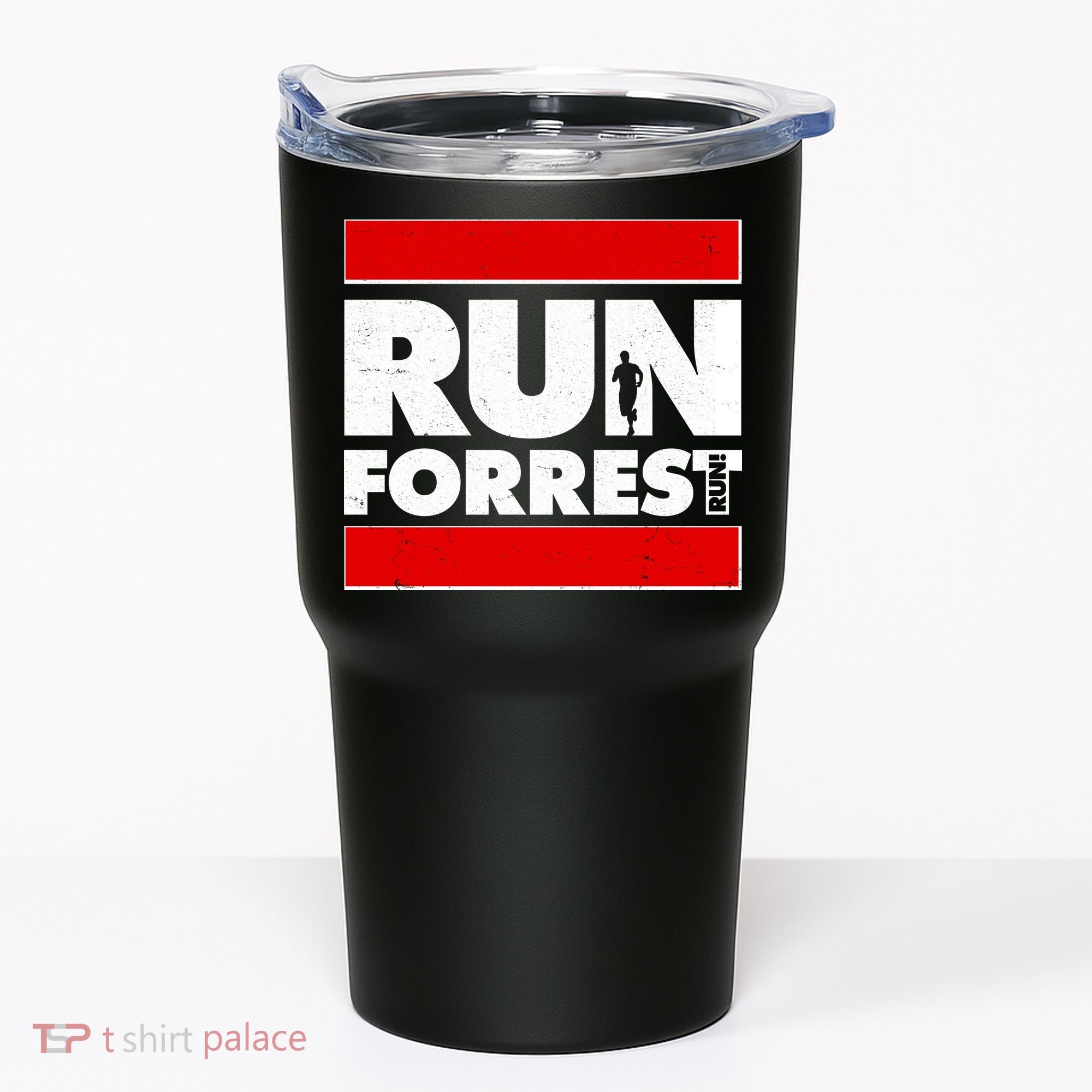 Funny Run Forrest Run Logo Tumbler