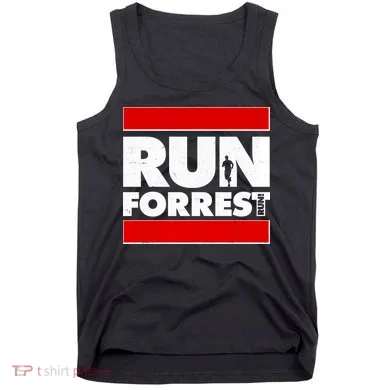 Funny Run Forrest Run Logo Tank Top
