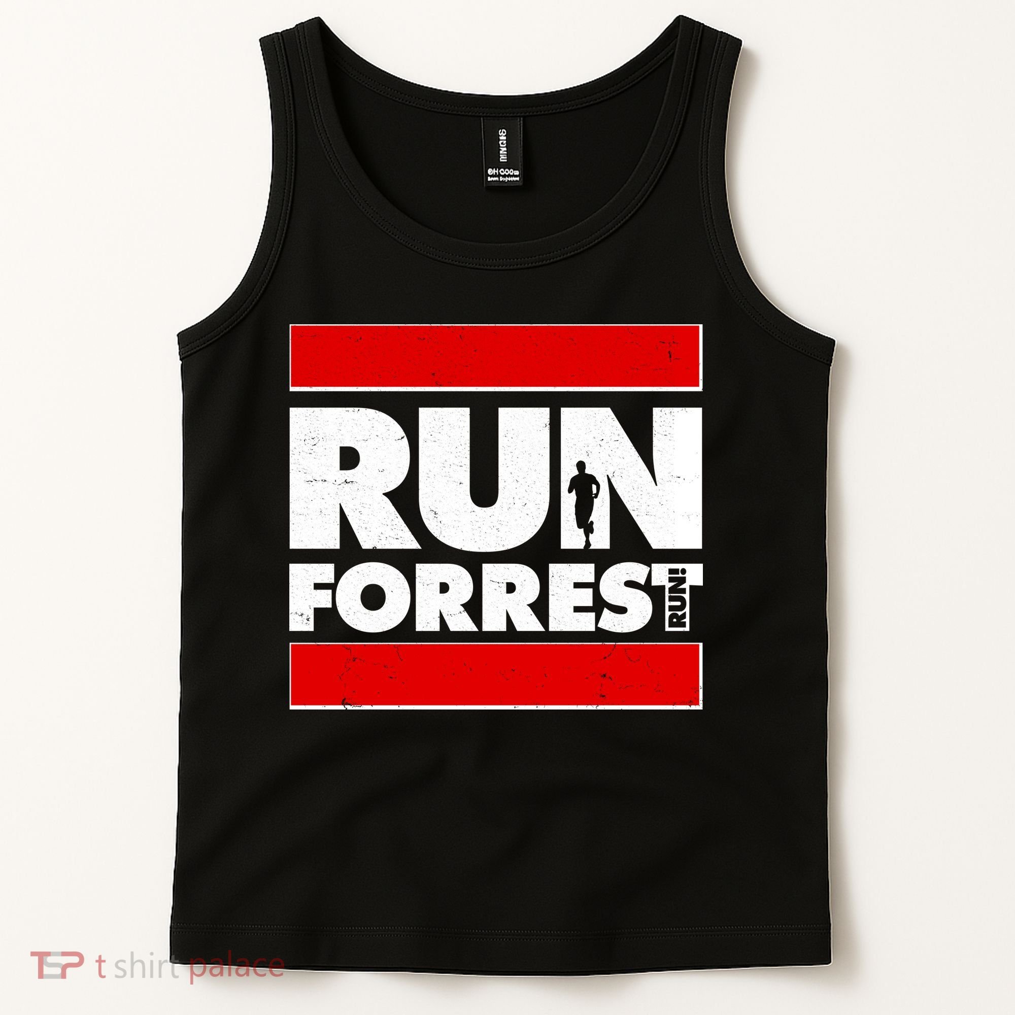 Funny Run Forrest Run Logo Tank Top
