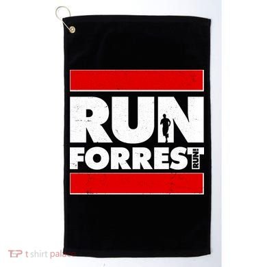 Funny Run Forrest Run Logo Golf Towel