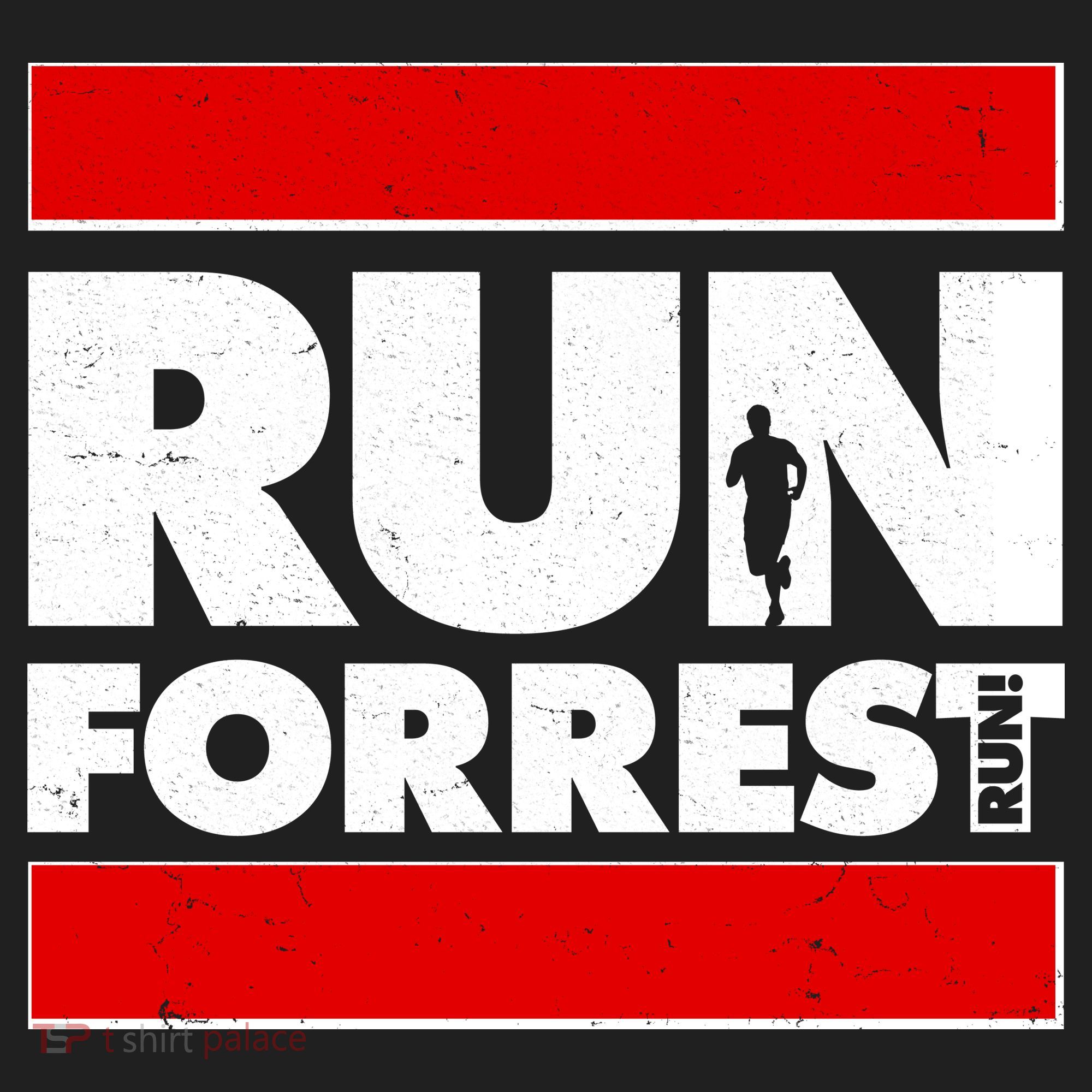 Funny Run Forrest Run Logo Golf Towel