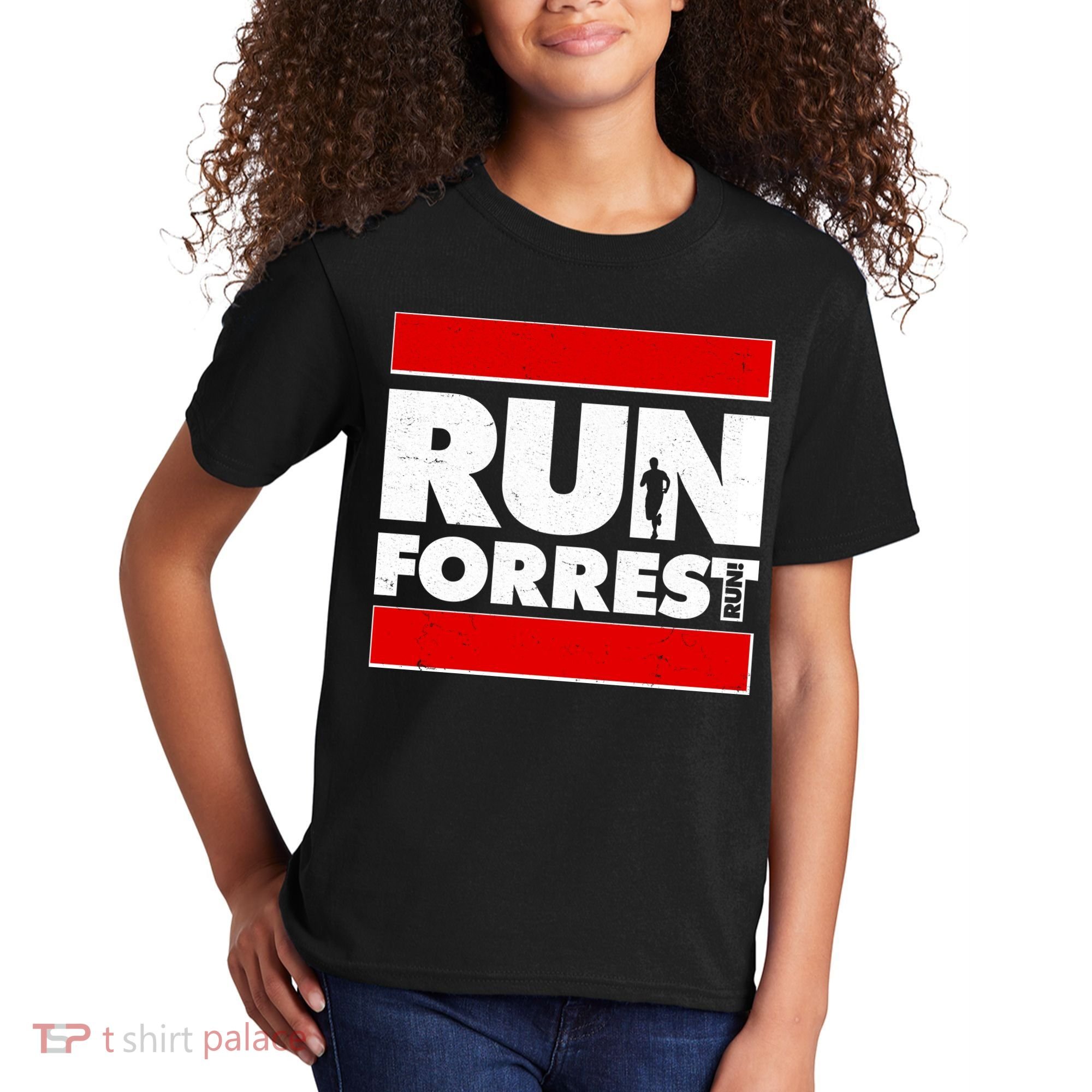 Funny Run Forrest Run Logo Kids T-Shirt