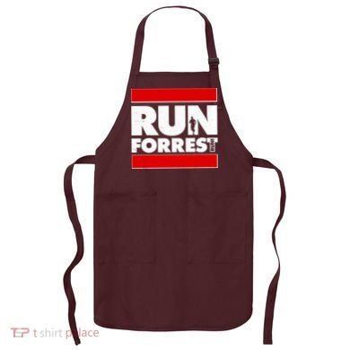Funny Run Forrest Run Logo Apron