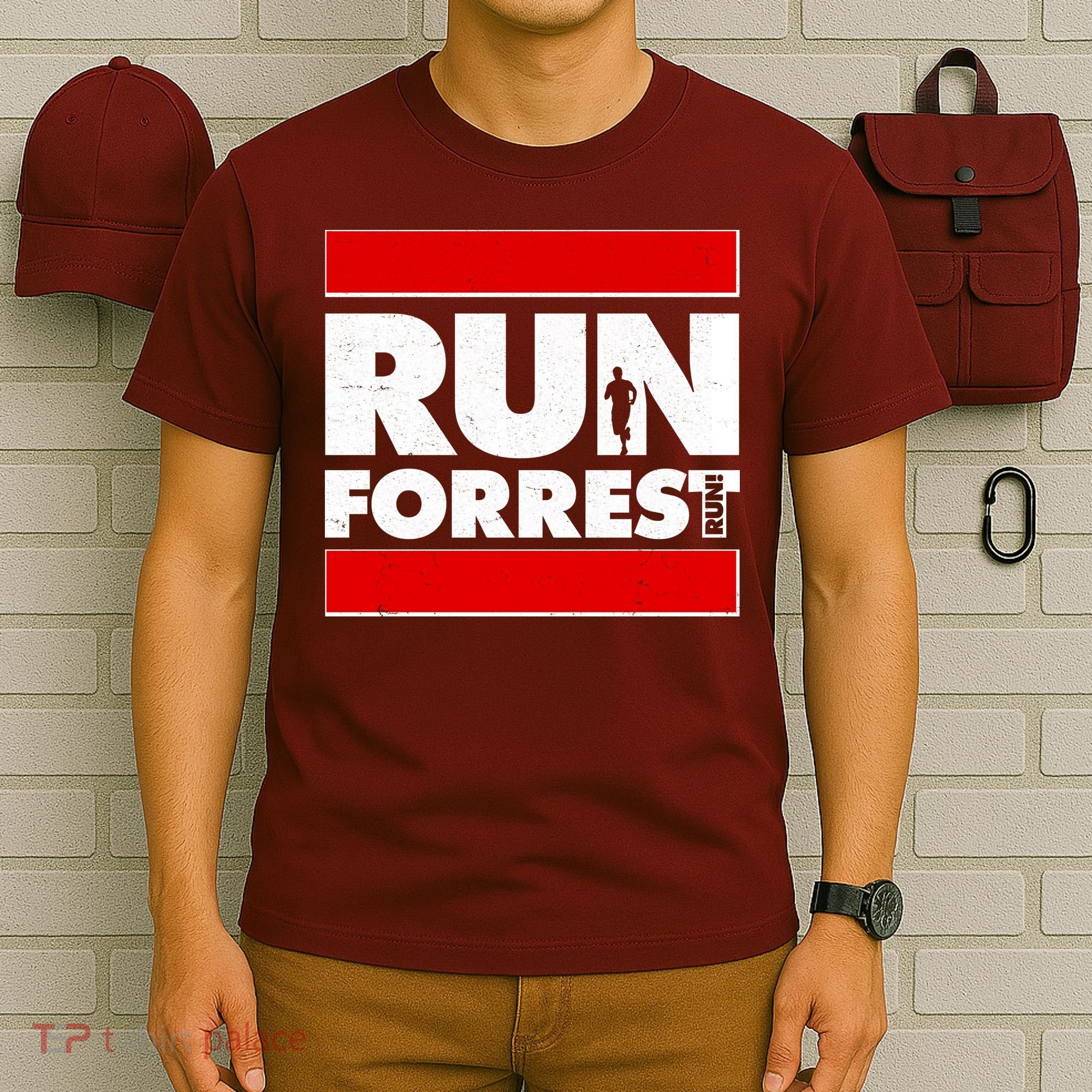 Funny Run Forrest Run Logo T-Shirt