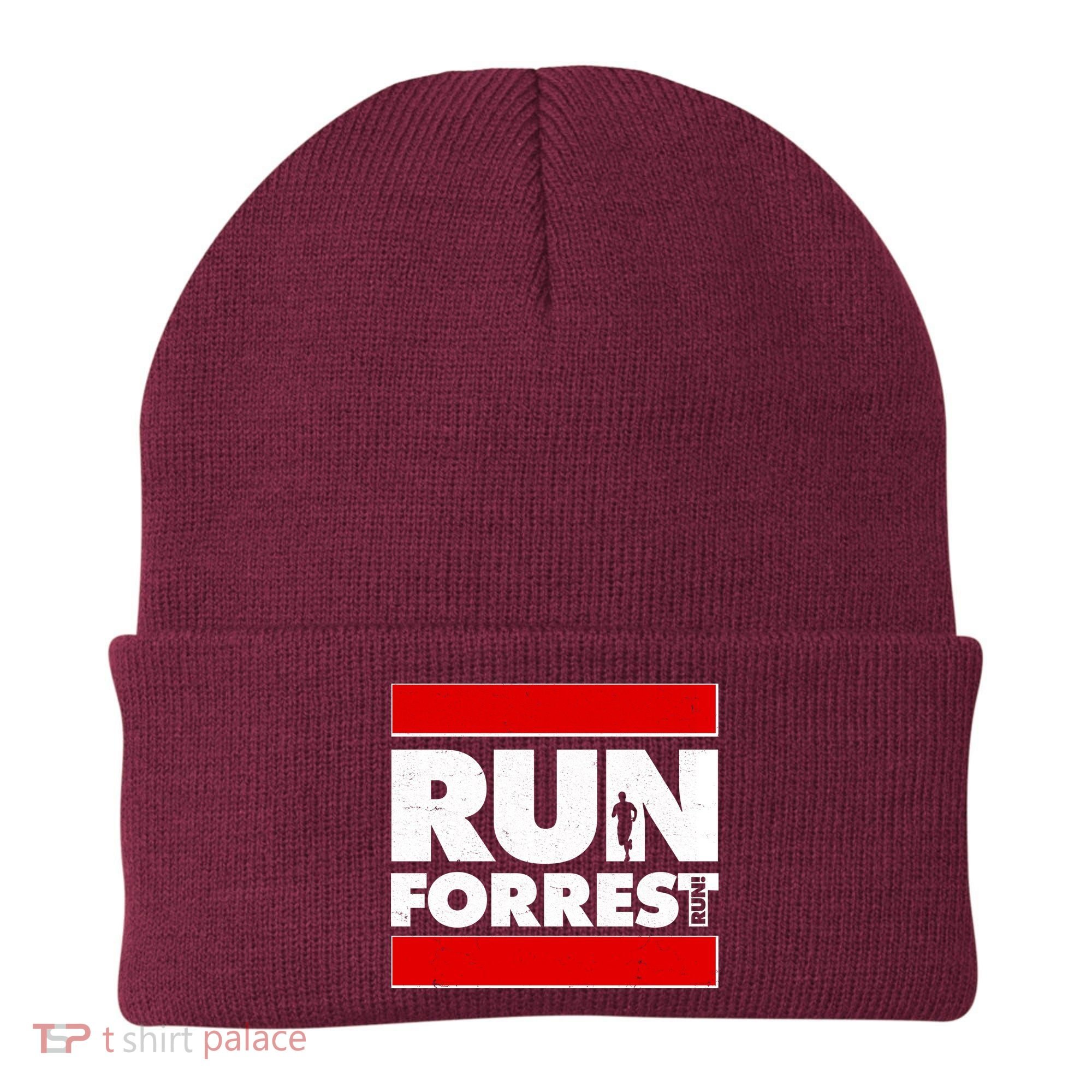Funny Run Forrest Run Logo Beanie