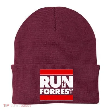Funny Run Forrest Run Logo Beanie