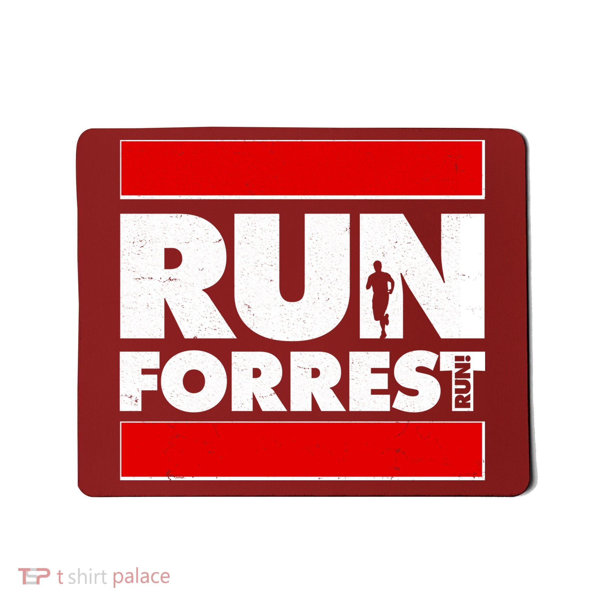 Funny Run Forrest Run Logo Mousepad