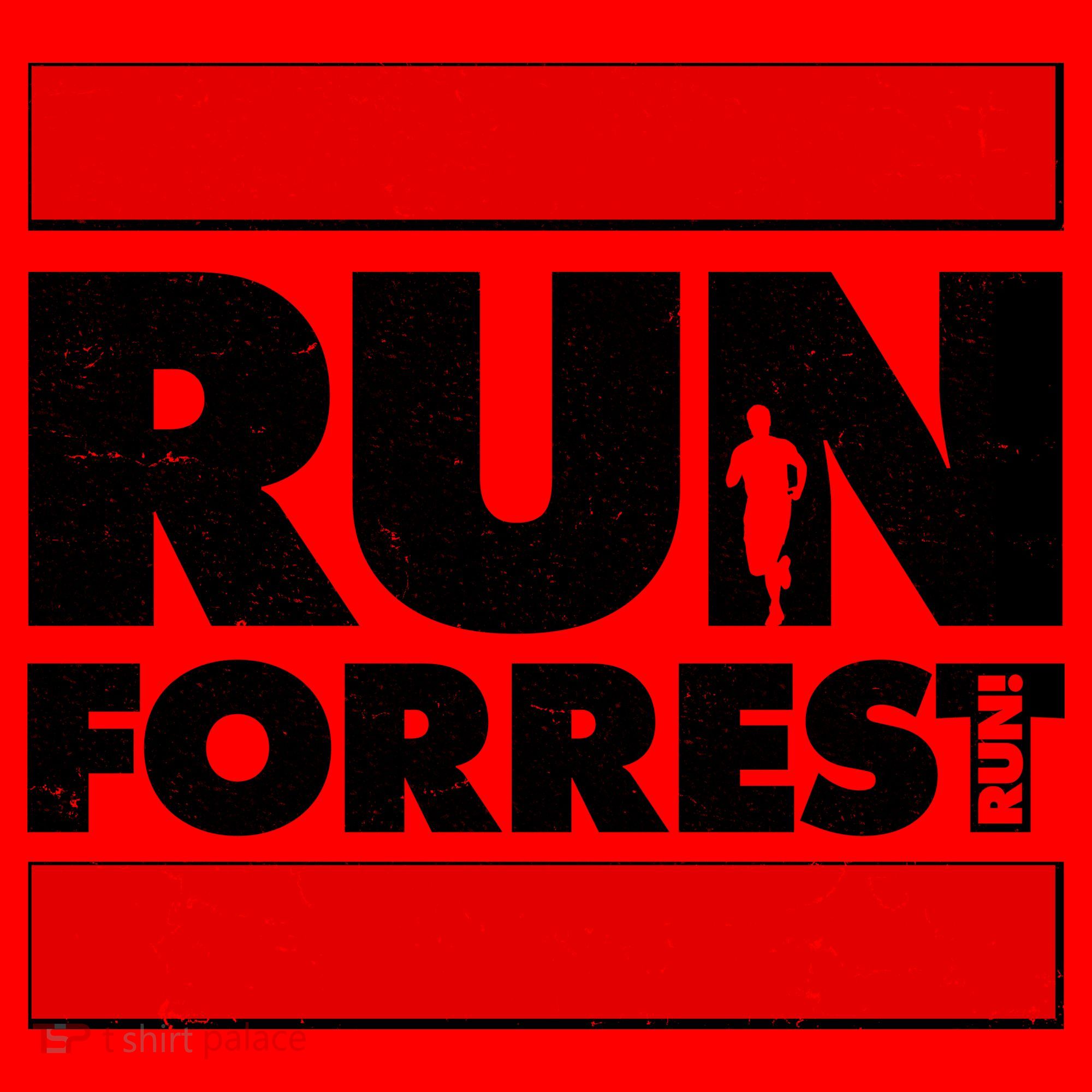 Funny Run Forrest Run Logo Santa Hat