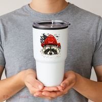 Firefighter Raccoon Fire Department Fireman Trash Panda Tumbler thumb 2