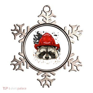 Firefighter Raccoon Fire Department Fireman Trash Panda Ornament