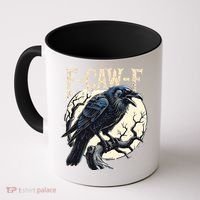 F-CAW-F Raven Funny Crow Pun Retro Gothic Aesthetic  Coffee Mug thumb 0