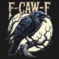 F-CAW-F Raven Funny Crow Pun Retro Gothic Aesthetic  Coaster thumb 2