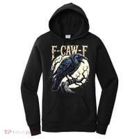 F-CAW-F Raven Funny Crow Pun Retro Gothic Aesthetic  Women's Hoodie thumb 0