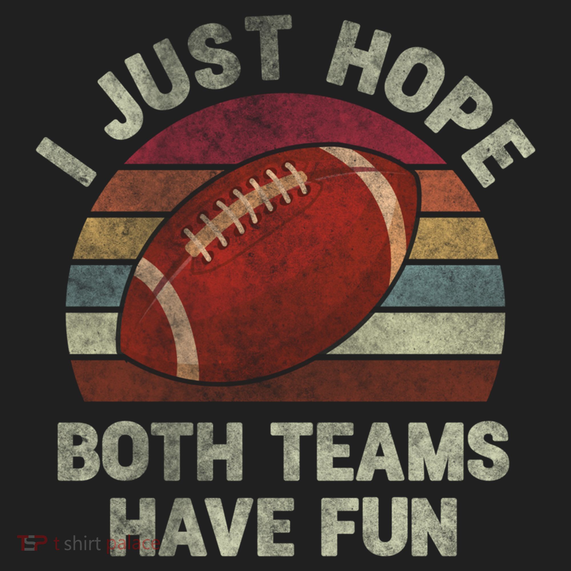 Funny Retro Football Gift I Just Hope Both Teams Have Fun Gift Beanie