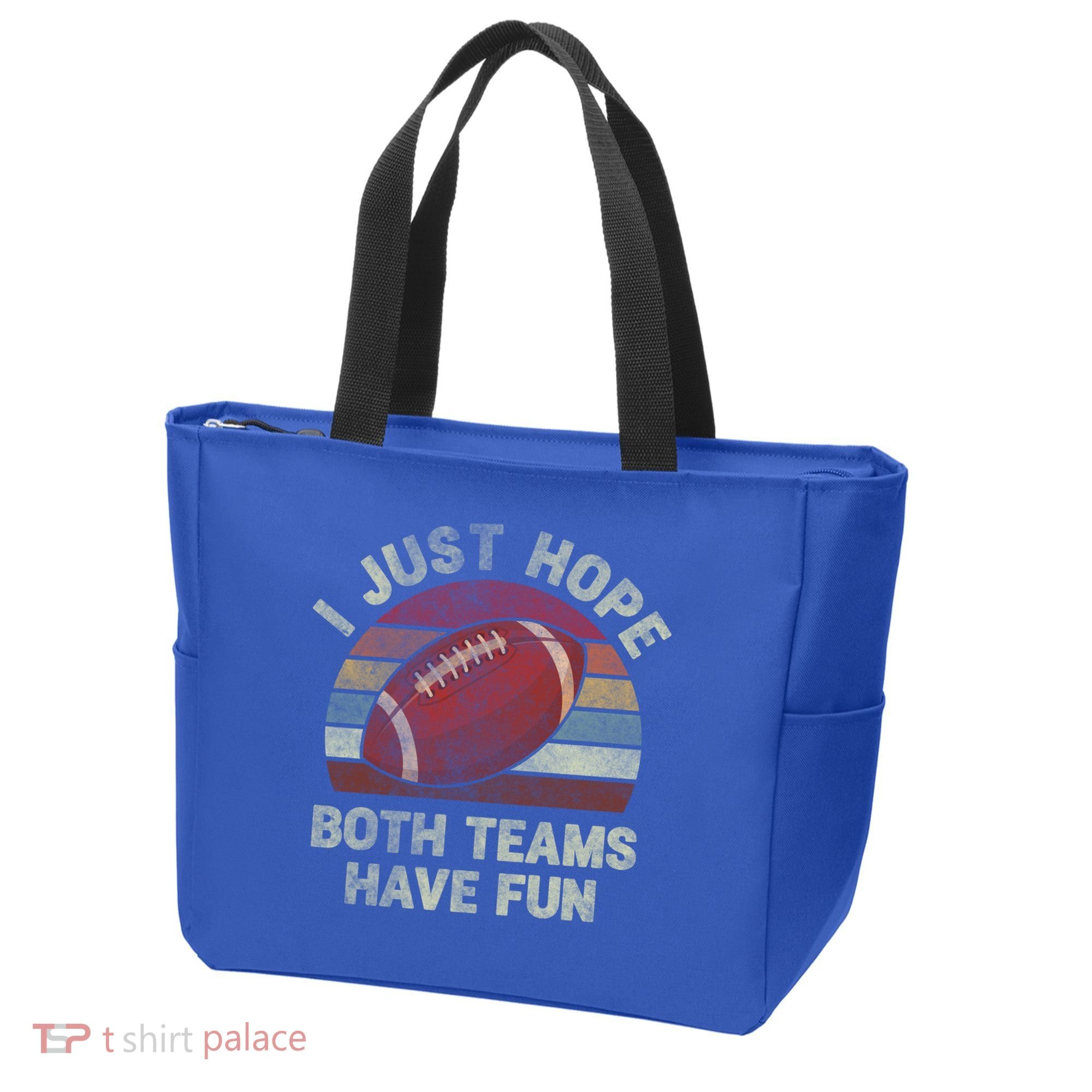 Funny Retro Football Gift I Just Hope Both Teams Have Fun Gift Tote Bag