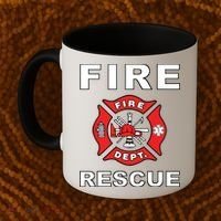 FIRE RESCUE FIRE FIGHTER FIREMAN Coffee Mug thumb 2