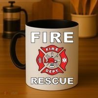 FIRE RESCUE FIRE FIGHTER FIREMAN Coffee Mug thumb 4