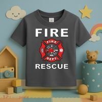 FIRE RESCUE FIRE FIGHTER FIREMAN Toddler T-Shirt thumb 3