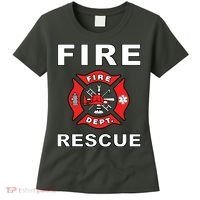 FIRE RESCUE FIRE FIGHTER FIREMAN Women's T-Shirt thumb 0