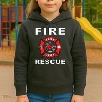 FIRE RESCUE FIRE FIGHTER FIREMAN Kids Hoodie thumb 3