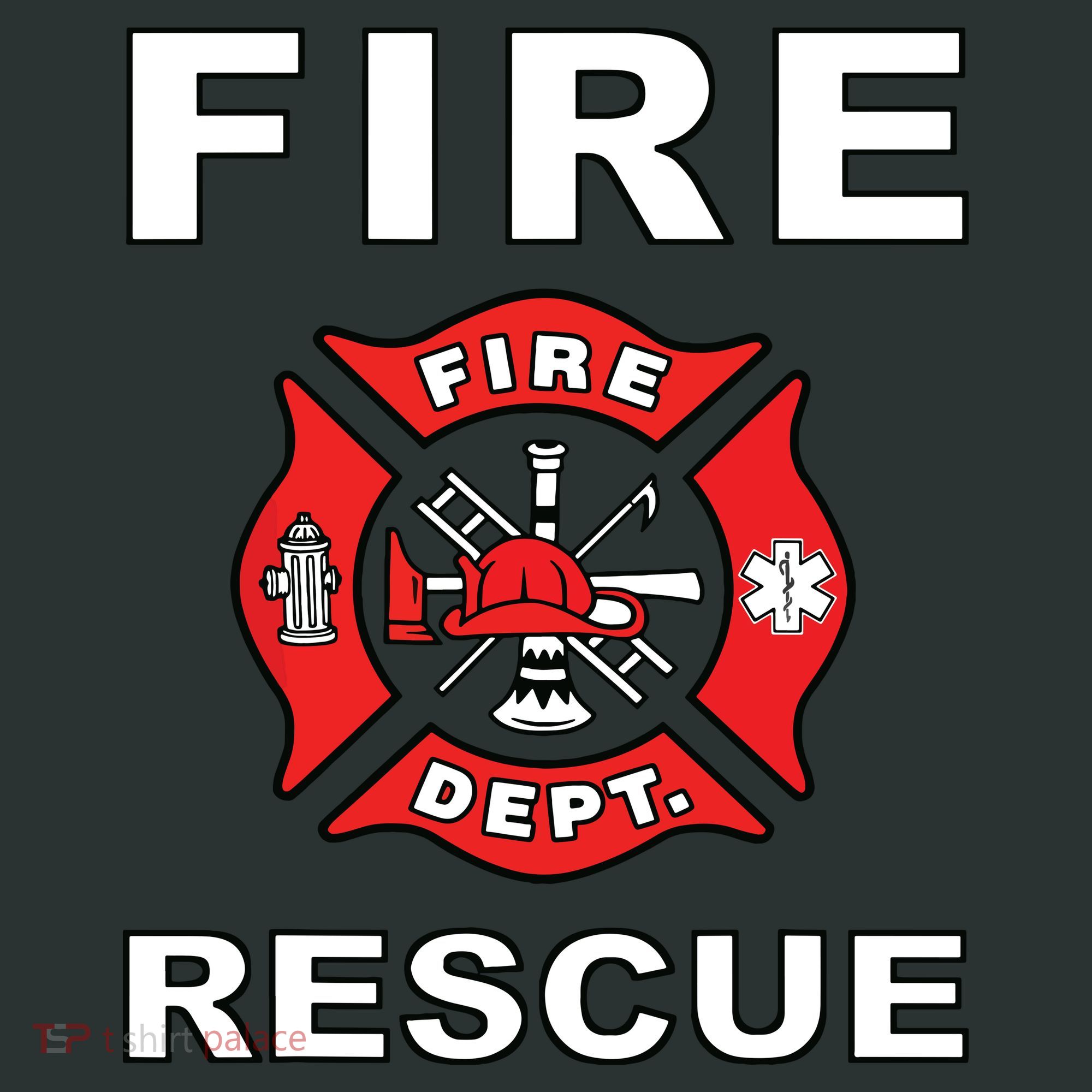 FIRE RESCUE FIRE FIGHTER FIREMAN Kids Hoodie