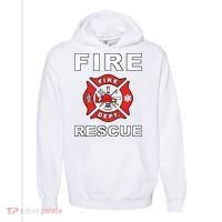 FIRE RESCUE FIRE FIGHTER FIREMAN Comfort Colors Garment-Dyed Hooded Sweatshirt thumb 0