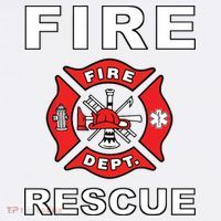 FIRE RESCUE FIRE FIGHTER FIREMAN Comfort Colors Garment-Dyed Hooded Sweatshirt thumb 2