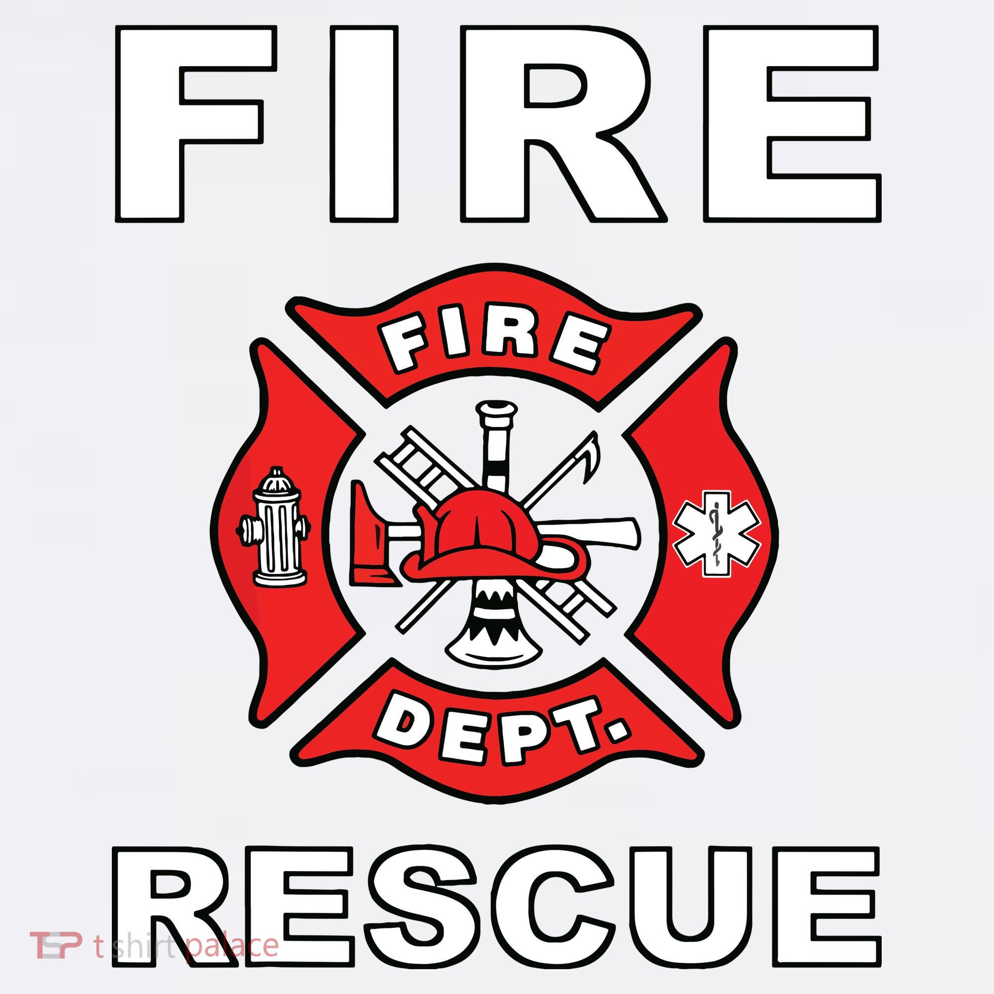 FIRE RESCUE FIRE FIGHTER FIREMAN Comfort Colors Garment-Dyed Hooded Sweatshirt