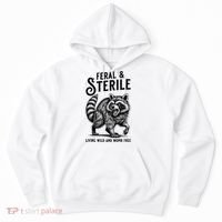 Feral Raccoon Funny Hysterectomy Recovery Present  Hoodie thumb 0