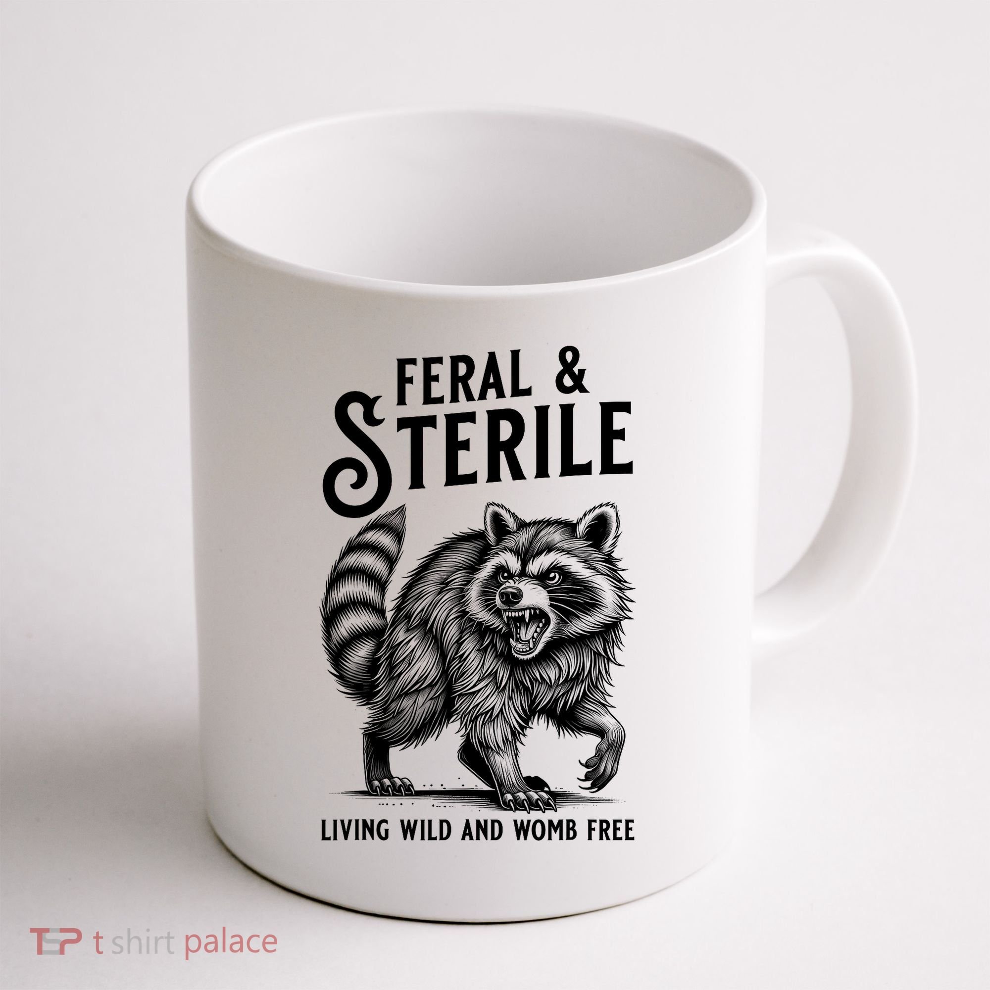 Feral Raccoon Funny Hysterectomy Recovery Present  Coffee Mug