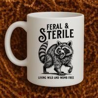 Feral Raccoon Funny Hysterectomy Recovery Present  Coffee Mug thumb 2