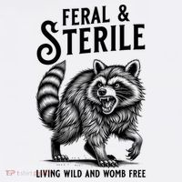 Feral Raccoon Funny Hysterectomy Recovery Present  Polo thumb 3