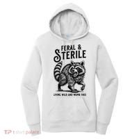 Feral Raccoon Funny Hysterectomy Recovery Present  Women's Hoodie thumb 0