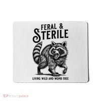 Feral Raccoon Funny Hysterectomy Recovery Present  Mousepad thumb 0