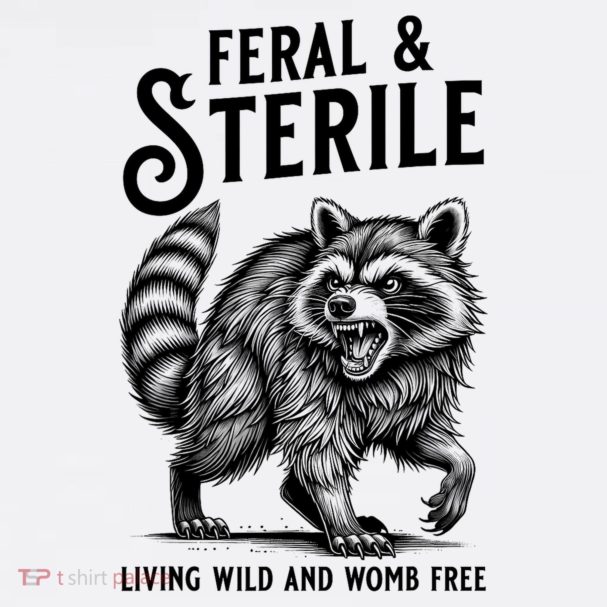 Feral Raccoon Funny Hysterectomy Recovery Present  Women's Tank Top
