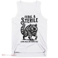 Feral Raccoon Funny Hysterectomy Recovery Present  Tank Top thumb 0