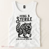 Feral Raccoon Funny Hysterectomy Recovery Present  Tank Top thumb 2