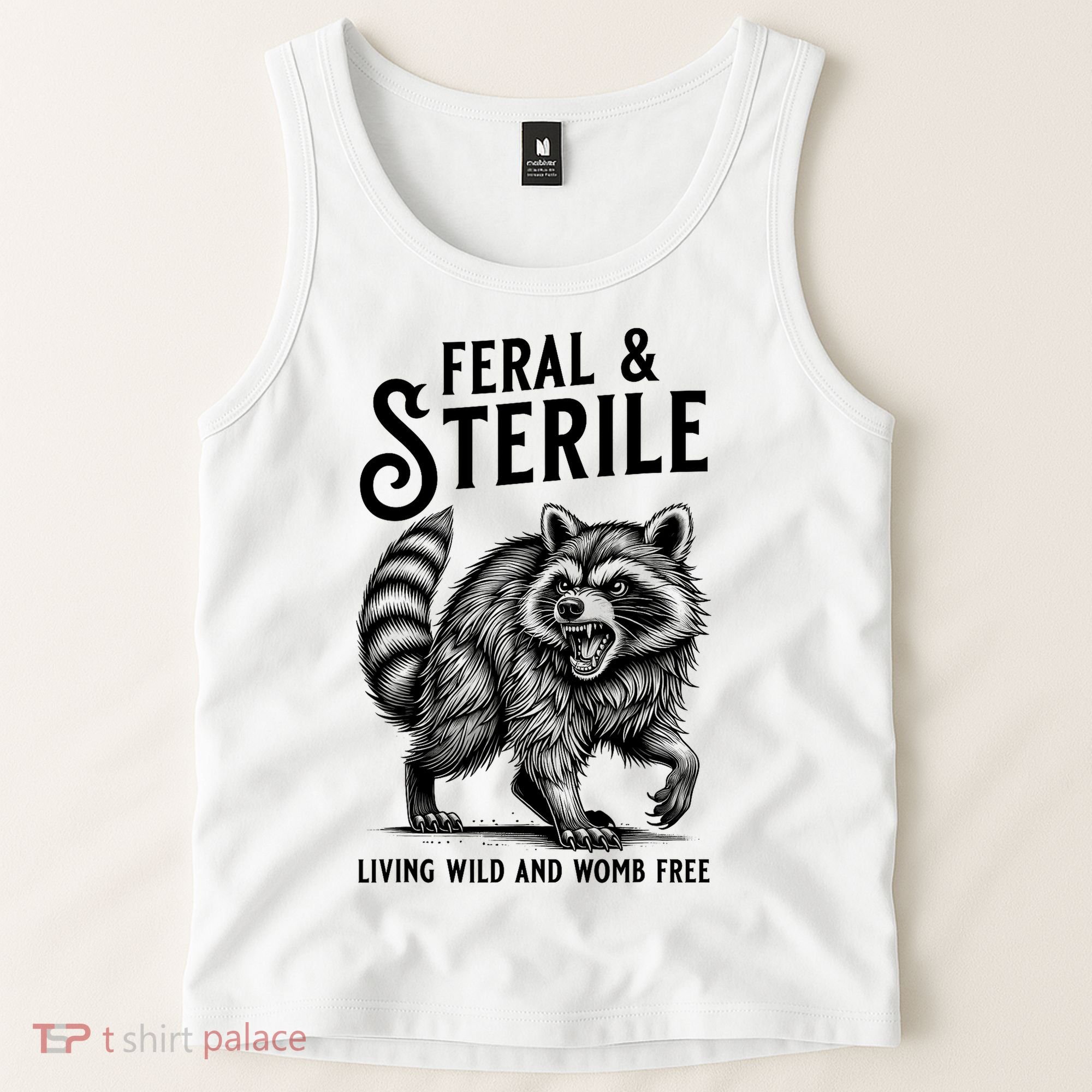 Feral Raccoon Funny Hysterectomy Recovery Present  Tank Top