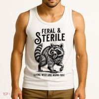 Feral Raccoon Funny Hysterectomy Recovery Present  Tank Top thumb 3