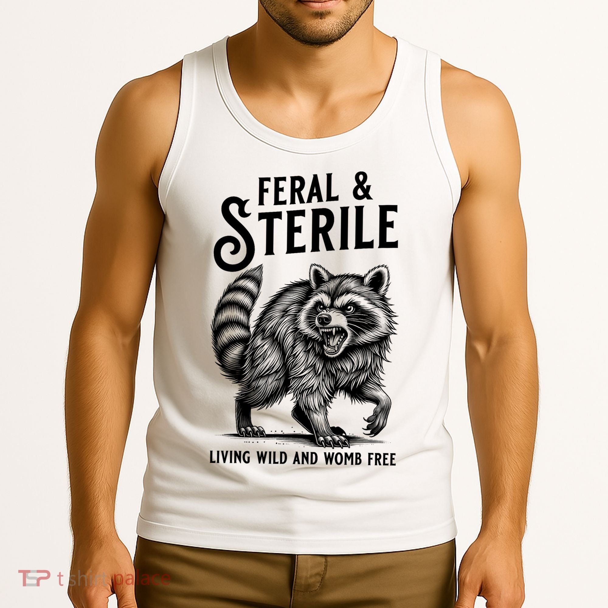 Feral Raccoon Funny Hysterectomy Recovery Present  Tank Top