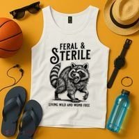 Feral Raccoon Funny Hysterectomy Recovery Present  Tank Top thumb 4