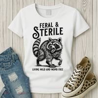Feral Raccoon Funny Hysterectomy Recovery Present  Women's T-Shirt thumb 3