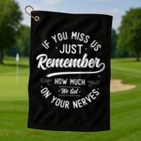 Funny Retirement Farewell Going Away Co Worker Colleagues Golf Towel thumb 1