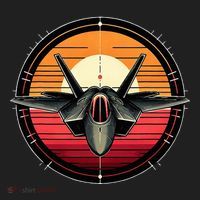 F22 Raptor Fighter Jet Silhouette Sunset Military Aviation Golf Towel thumb 3