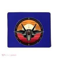 F22 Raptor Fighter Jet Silhouette Sunset Military Aviation Mousepad thumb 0