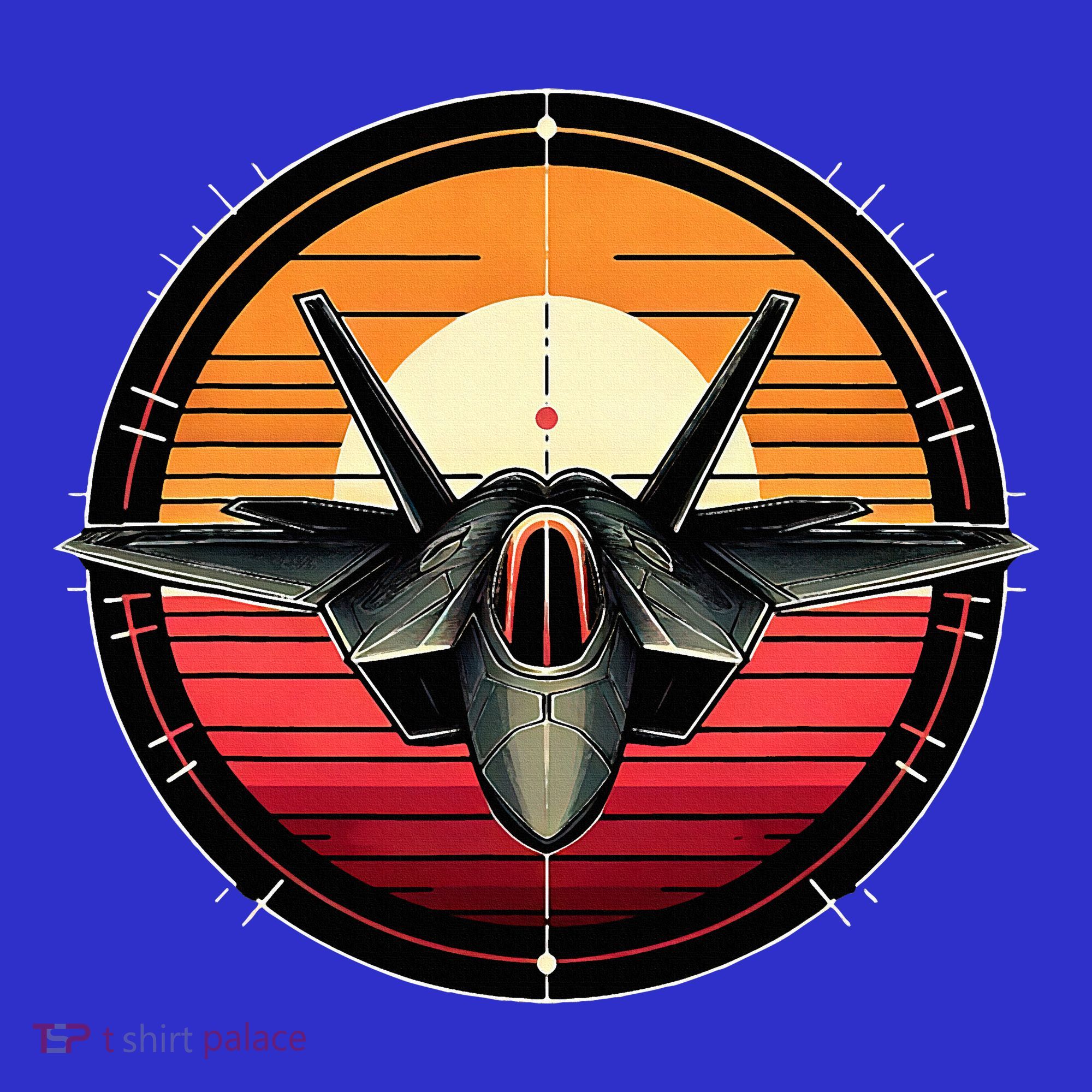 F22 Raptor Fighter Jet Silhouette Sunset Military Aviation Mousepad